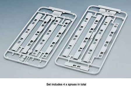 Kato Platform Edge Barrier with Doors Use with 381-23160 and 23161 pkg(4) Sprues with Decals (Japanese) - N-Scale