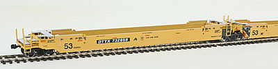 Kato Gunderson MAXI-IV Double Stack Well Car Set TTX HO Scale Model Train Freight Car #309045