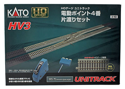 Kato HV3 Interchange Track Set HO Scale Nickel Silver Model Train Track #3113