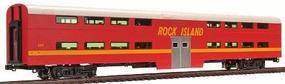 Kato Bi-Level 4-Window Cab/Coach Rock Island #157 HO Scale Model Train Passenger Car #356034a