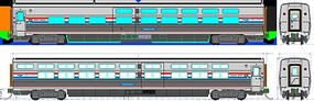 Kato HO Amtrak Viewliner Slpr #62518 w/Lights
