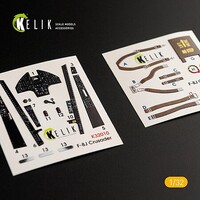 Kelik 1/32 Kelik F-8J Crusader- Interior 3D Decal for Trumpeter kit