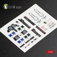 Kelik 1/48 Kelik AH-64D Apache longbow interior 3D decals for Academy kit