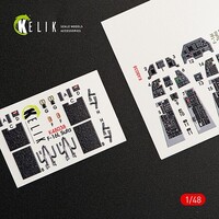 Kelik 1/48 Kelik F-16I Sufa interior 3D decals for Kinetic kit