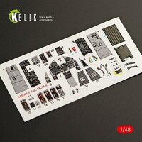 Kelik 1/48 Kelik F-15C MSIP II Eagle interior 3D decals for GWH kit