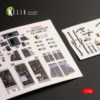Kelik 1/48 Kelik F-14D Tomcat interior 3D decals for AMK kit