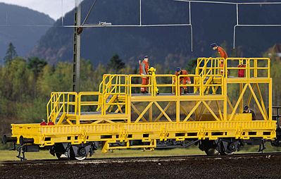 Kibri Robel Railway Maintenance Vehicle w/Work Platform HO Scale Model Railroad #26262