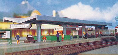 Kibri Modern Station Platform Kit Z Scale Model Railroad Building #36720