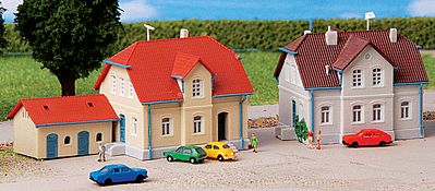 Kibri Ruhr Road Settlement Houses (2) Kits Z Scale Model Railroad Building #36827