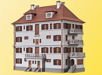 Kibri Apartment House with Balconies Kit N Scale Model Railroad ...