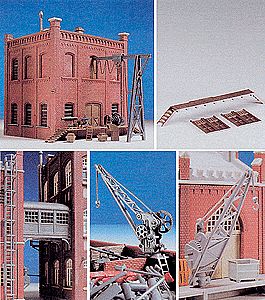 Kibri Lifting Equipment Set w/Crane Kit HO Scale Model Railroad Building Accessory #38101