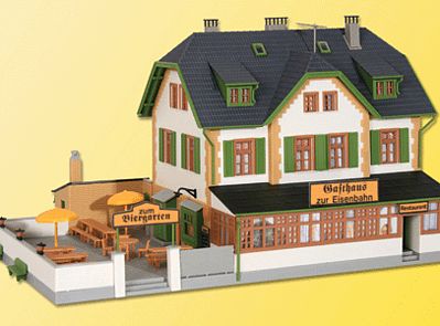 Kibri Brewery Guest House Kit HO Scale Model Railroad Building #38197