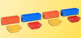 Kibri Assorted Disposable Containers HO Scale Model Train Freight Car Load #38648
