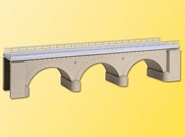 Kibri Stone Elbow Bridge Kit (Single Track) HO Scale Model Railroad Bridge #39721