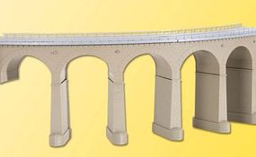 Kibri Curved Stone Riedberg-Viaduct Single Track (90 Degrees) HO Scale Model Railroad Bridge #39725
