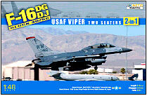 Kinetic-Model F-16DG/DJ Block 40/50 USAF Plastic Model Airplane Kit 1/48 Scale #48005