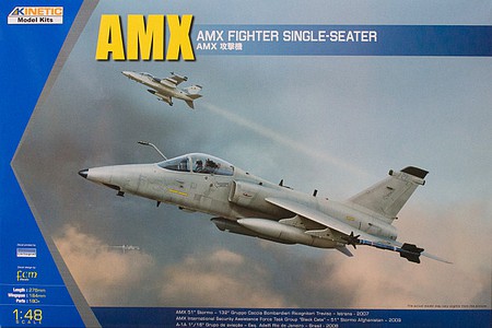 Kinetic-Model AMX Ground Attack Aircraft Plastic Model Airplane Kit 1/48 Scale #48026