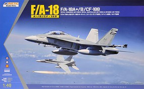 Kinetic-Model F/A-18A+/B/CF-188 Plastic Model Airplane Kit 1/48 Scale #48030