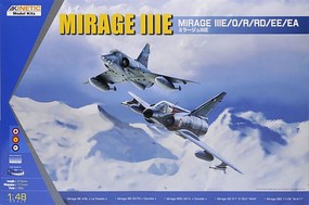 Kinetic-Model Mirage IIIE/O/R/RD/EE/EA Plastic Model Airplane Kit 1/48 Scale #48050