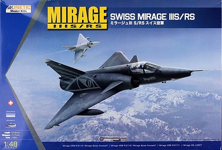 Kinetic-Model Swiss Mirage IIIS/RS Plastic Model Airplane Kit 1/48 Scale #48058