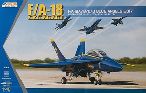 Kinetic-Model F/A-18A/B/C/D Blue Angels 2017 Plastic Model Airplane Kit 1/48 Scale #48073