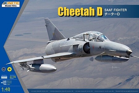 Kinetic-Model Cheetah D SAAF Plastic Model Airplane Kit 1/48 Scale #48081