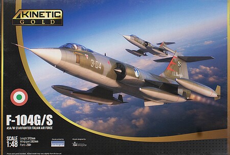 Kinetic-Model F-104G/S ASA/M Starfighter Plastic Model Airplane Kit 1/48 Scale #48093