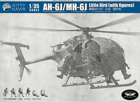 KittyHawk Ah-6J /Mh-6J Little Bird Plastic Model Helicopter Kit 1/35 Scale #50004