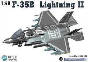 KittyHawk F35B Lightning II Fighter Plastic Model Airplane Kit 1/48 Scale #80102