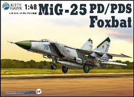 KittyHawk MiG25 Foxbat Fighter Plastic Model Airplane Kit 1/48 Scale #80119