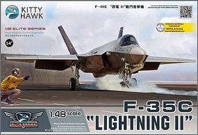 KittyHawk F35C Lightning II Fighter Plastic Model Airplane Kit 1/48 Scale #80132