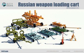 KittyHawk Russian Weapon Loading Carts Plastic Model Military Diorama Kit 1/48 Scale #80161