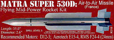 Launch-Pad Mat Super 530D Skill Level 3 Model Rocket Kit #18