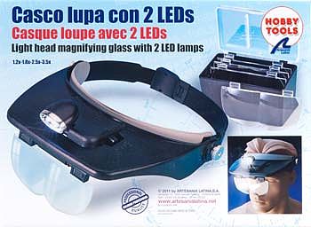 Latina Hands Free Magnifier Glasses w/2 LED Lights