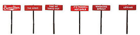 Labelle Burma Shave Sign Set #5 N-Scale