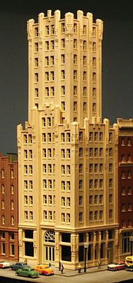 lds Ivory Tower Corner Building Model Railroad Building Kit N Scale #10