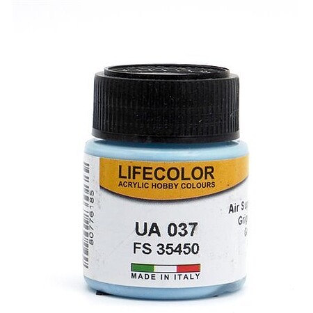 Lifecolor Air Superiority Blue FS35450 (22ml Bottle) UA 037 Hobby and Model Acrylic Paint #37