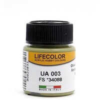 Lifecolor Olive Drab Weathered FS34088 (22ml Bottle) UA 003 Hobby and Model Acrylic Paint #3