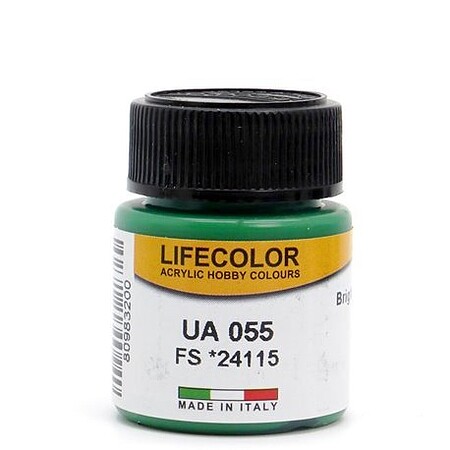 Lifecolor Bright Green RLM25 FS24115 Acrylic (22ml Bottle) #55