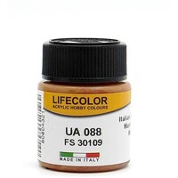 Lifecolor Italian Mimetic Brown 2 FS30109 (22ml Bottle) UA 088 Hobby and Model Acrylic Paint #88