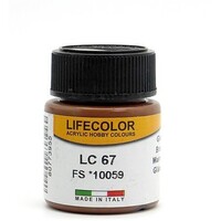 Lifecolor Gloss Brown FS10059 (22ml Bottle) Hobby and Model Acrylic Paint #lc67