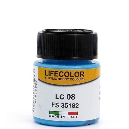 Lifecolor Matt Pale Blue FS35182 Acrylic (22ml Bottle) LC 08 Hobby and Model Acrylic Paint #lc8