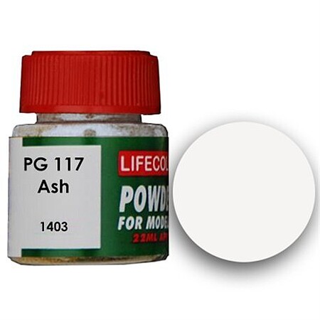 Lifecolor Ash Acrylic Pigment for CS9 Burned Diorama Hobby and Model Paint Pigment #pg117