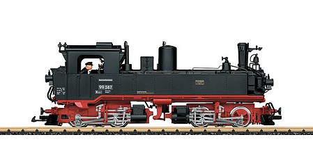LGB Meyer Class IV K 0-4-4-0T - Sound, DCC and Smoke German State Railroad DR 99 587 (Era III, black, red) - G-Scale