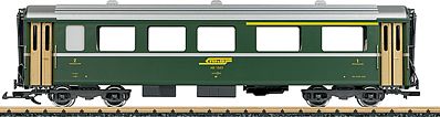 LGB 1st/2nd Class Rhaetian Railways RhB #B 246 G Scale Model Train Passenger Car #31678