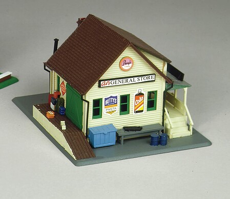 Life-Like General Store Kit Model Train Building HO Scale #1351