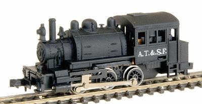 Life-Like 0-6-0T Saddle Tank Standard DC Santa Fe Black Model Train Steam N Scale #7781