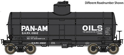 Life-Like-Proto Type 21 ACF 10,000 Gallon Tank Car Pan-Am Oils SHPX #10818 HO Scale #100524