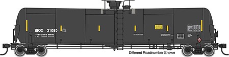 Life-Like-Proto 55 Trinity Modified 30,145-Gallon Tank Car - Ready to Run Siouxland Ethanol SIOX #31091 (black, white, yellow conspicuity marks)