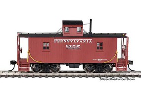 Life-Like-Proto Pennsylvania N6B Wood Cabin Car (Caboose) w/Center Cupola Pennsylvania Railroad #2 (Tuscan, black w/Modified Block lettering & bars)
